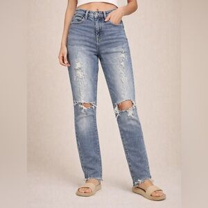 Old Navy Mid-Rise Distressed Rockstar Super Skinny Jeans for Women